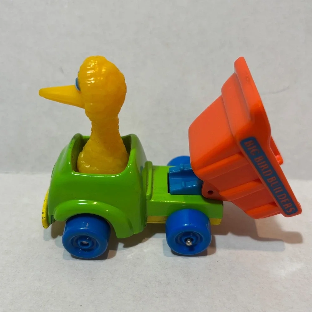 Vintage Playskool Toy Multi Color Vintage 1982 Big Bird Builders Dump Truck